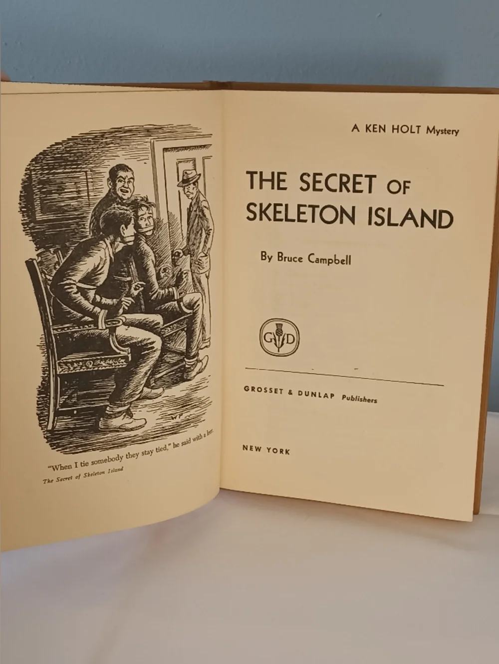 The Secret of Skeleton Island by Bruce Campbell - Vintage Mystery Hardcover